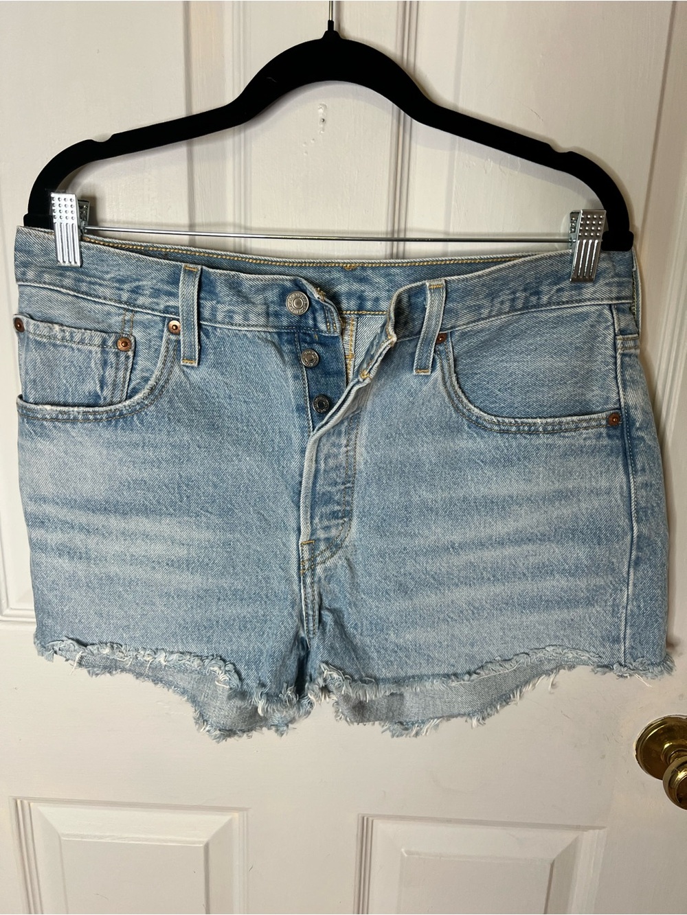 Levi's High-Rise Cutoff Buttonfly Jean Shorts